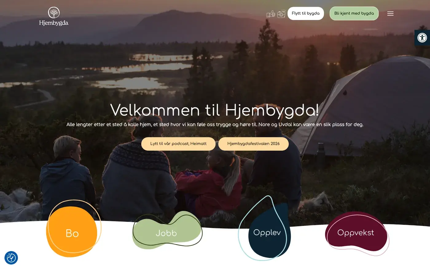 Nettsiden Hjembygda har i dag